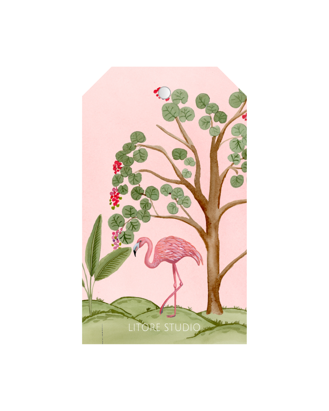 Florida Chinoiserie Gift Tags, Rosie Island