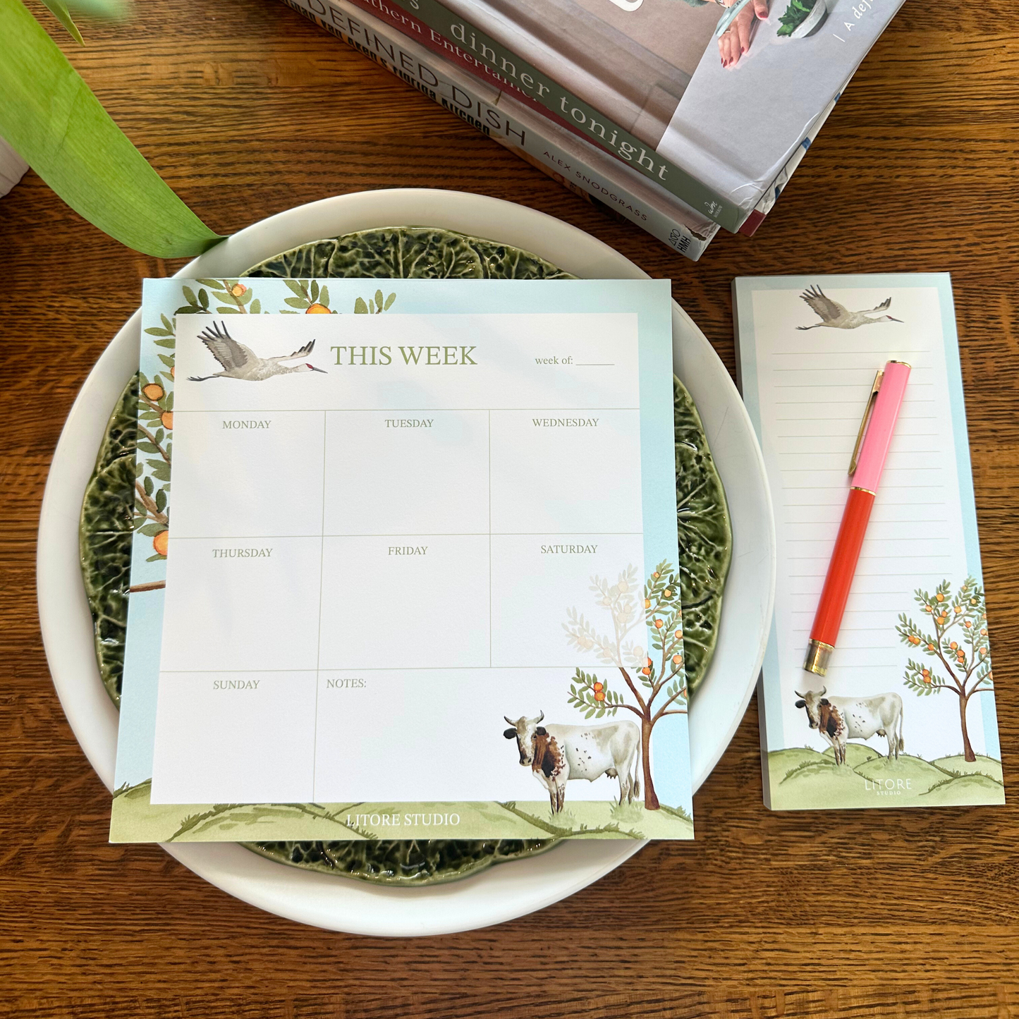 Florida Chinoiserie, In the Groves List Notepad