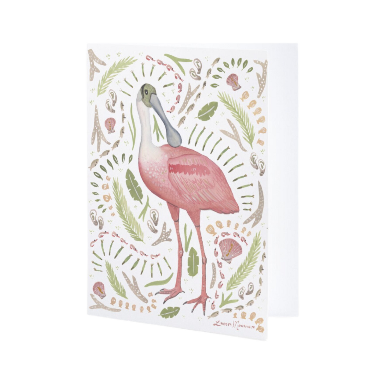Roseate Spoonbill Stationery (Folded)