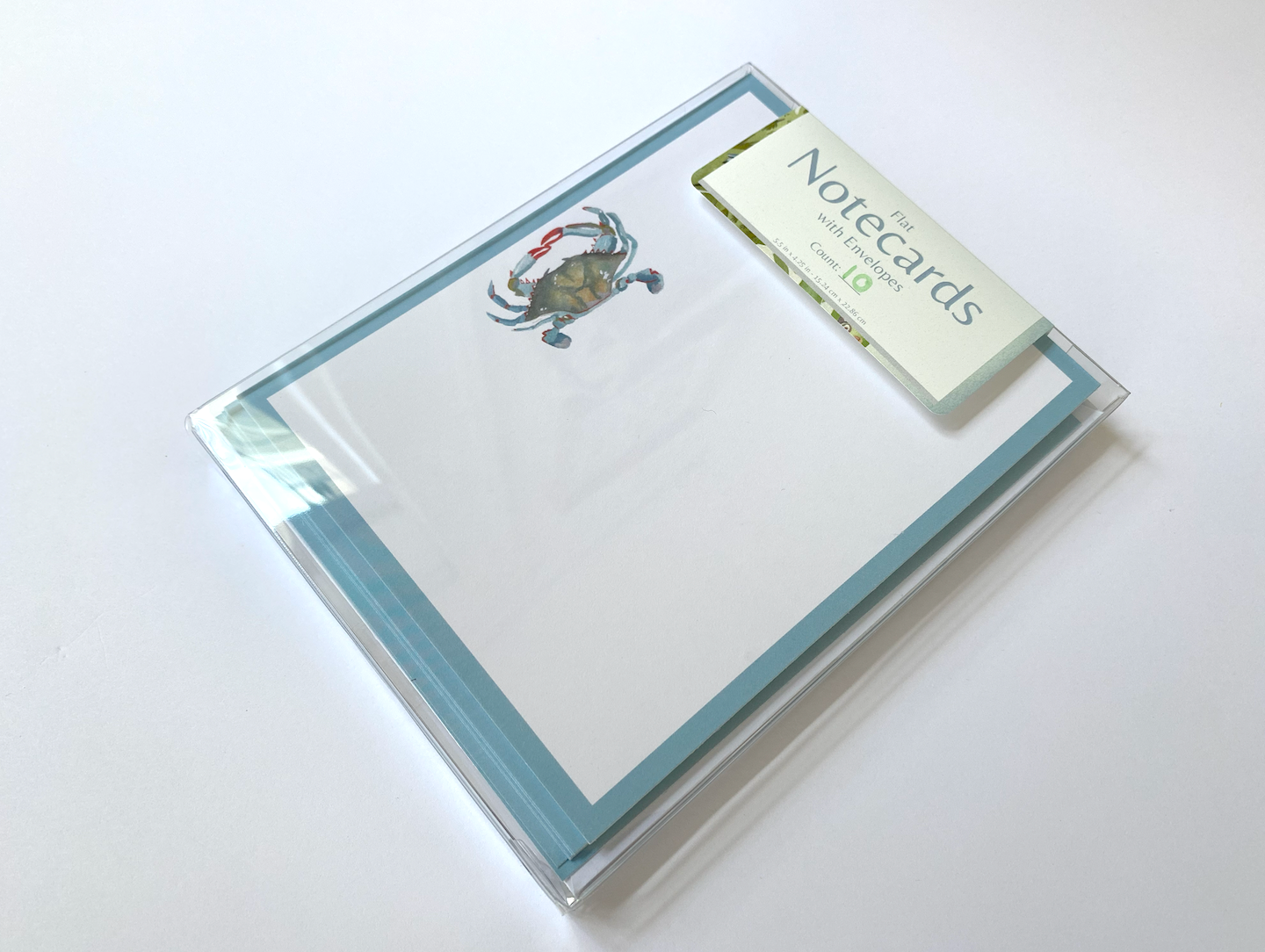 Blue Crab Stationery (Flat)