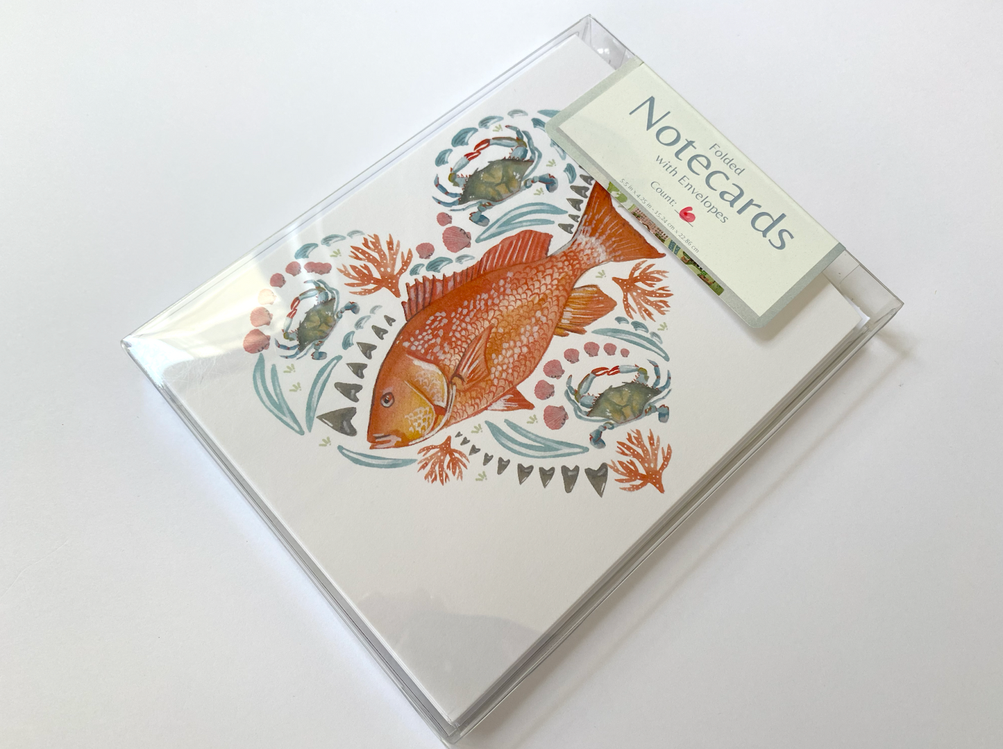 American Sea Life Stationery (Folded)
