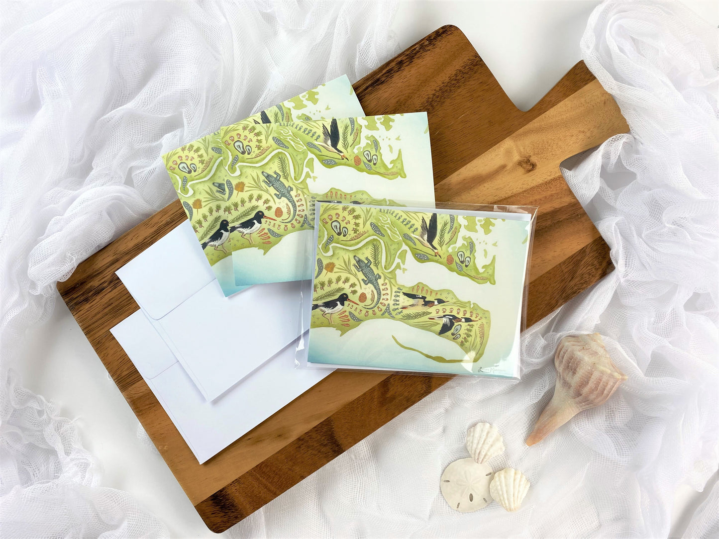 Alligator Harbor Stationery (Folded)