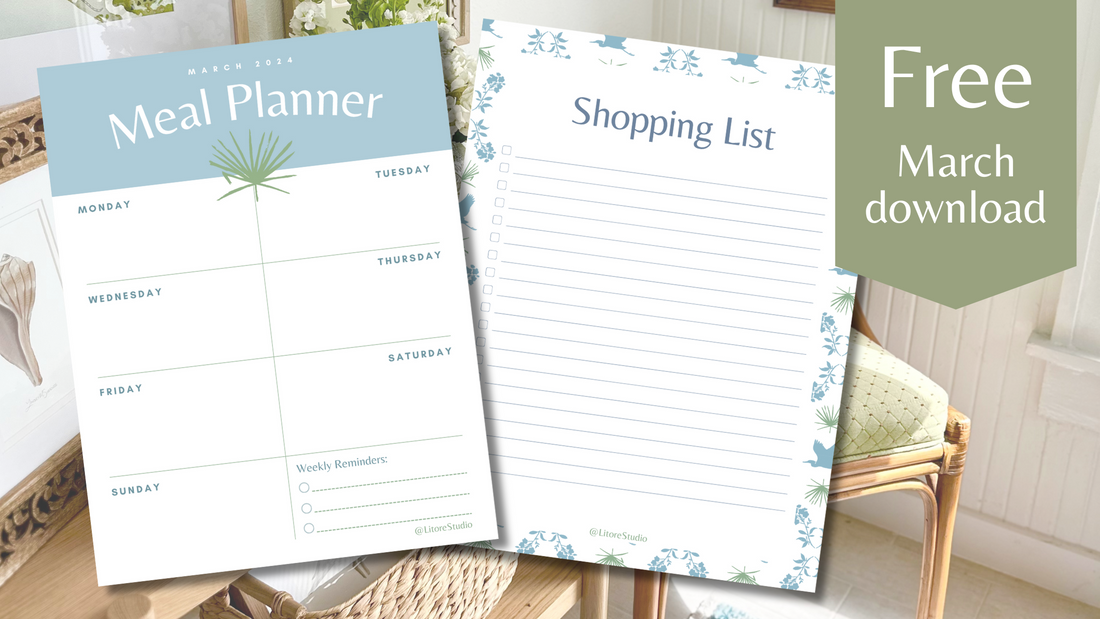 March Free Download: Meal Planner and Shopping List!