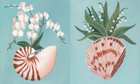 Shells and Florals by Litore Studio