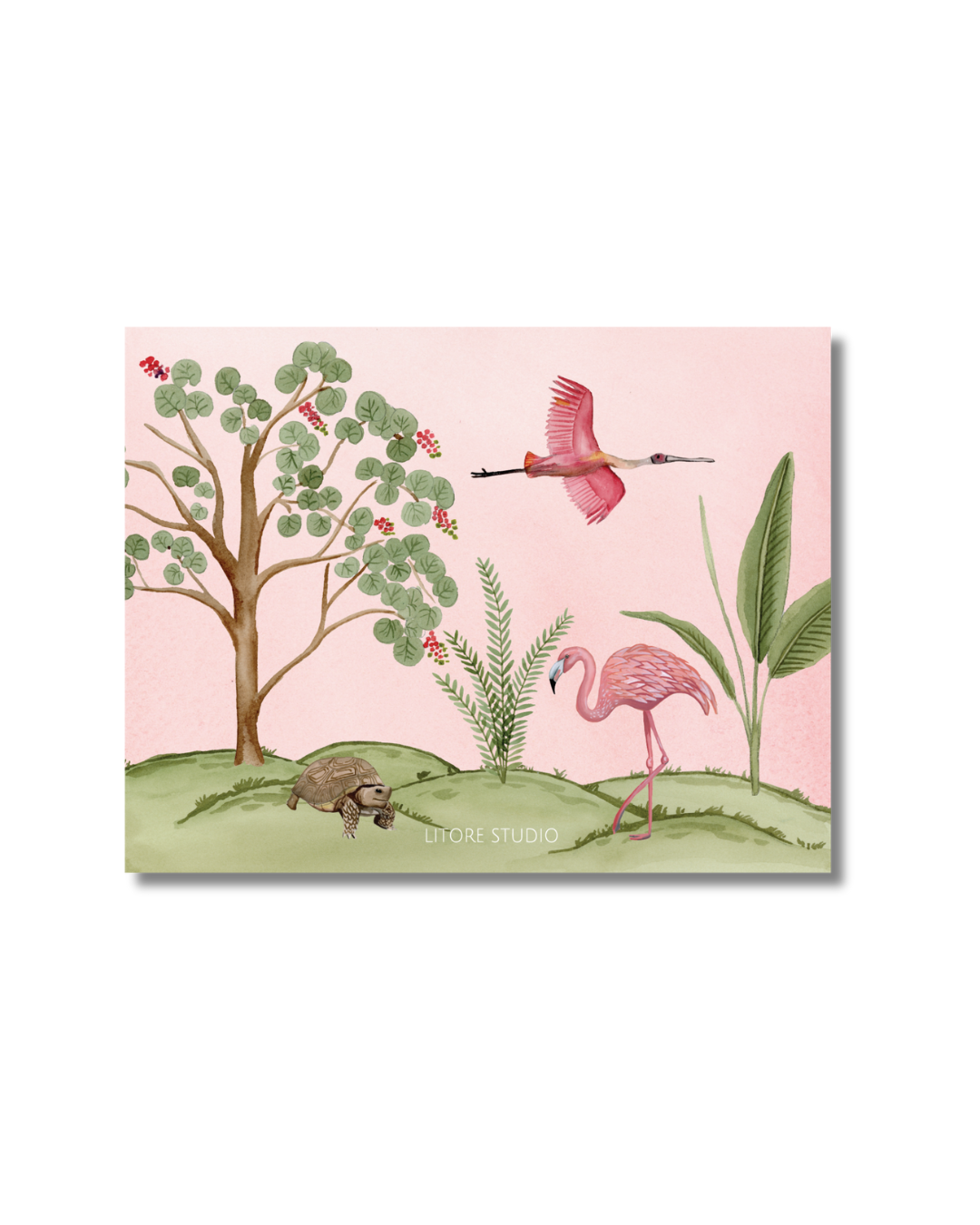 Florida Chinoiserie Notecards, Rosie Island