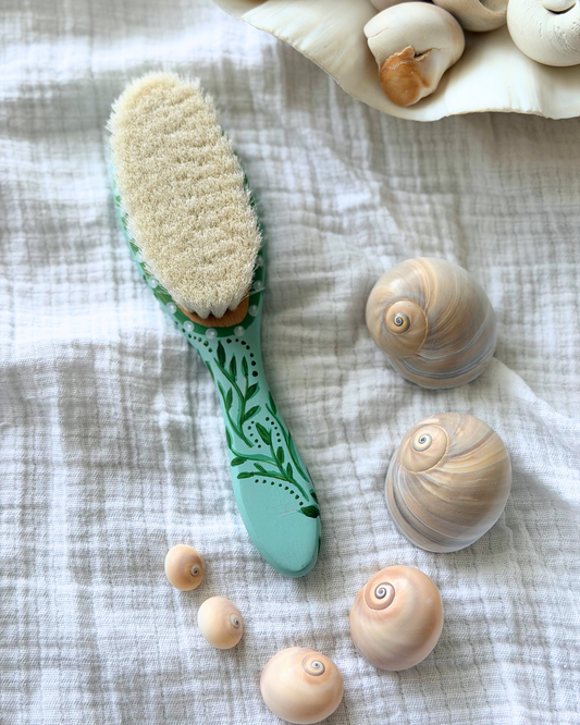 Fish Vase and Orchid Baby Brush