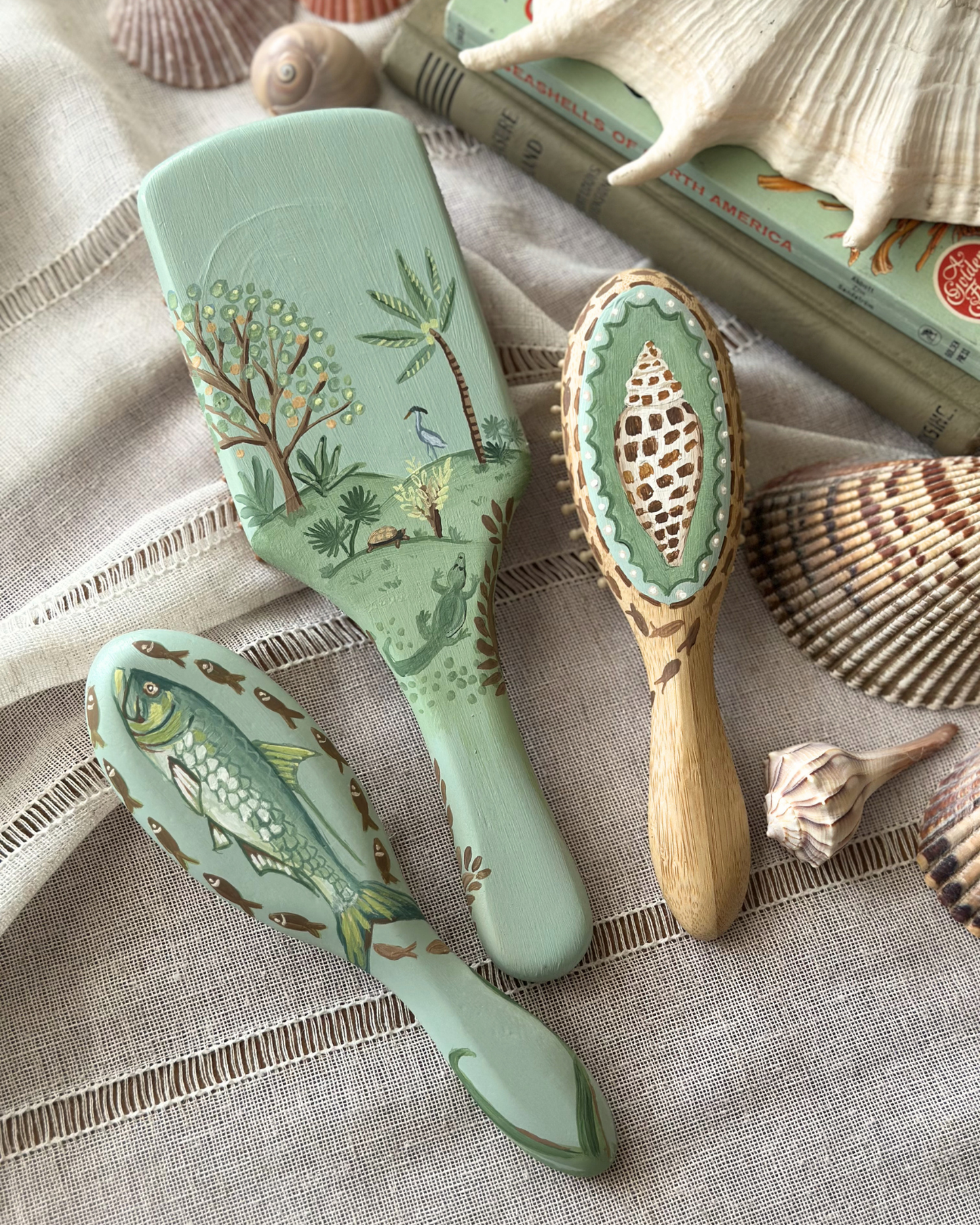 Tarpon and Fish Baby Brush