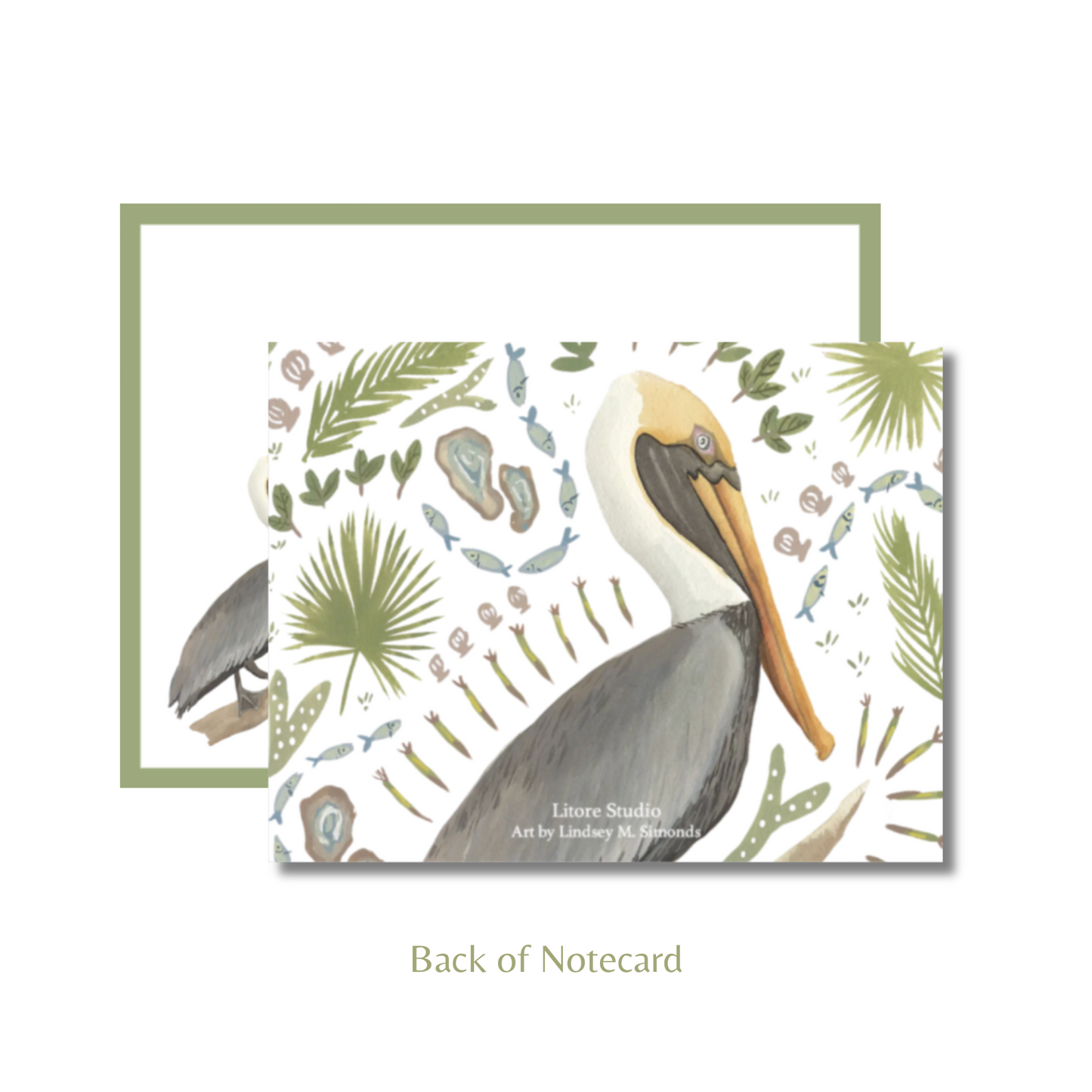 Pelican Notecards, 8-pack