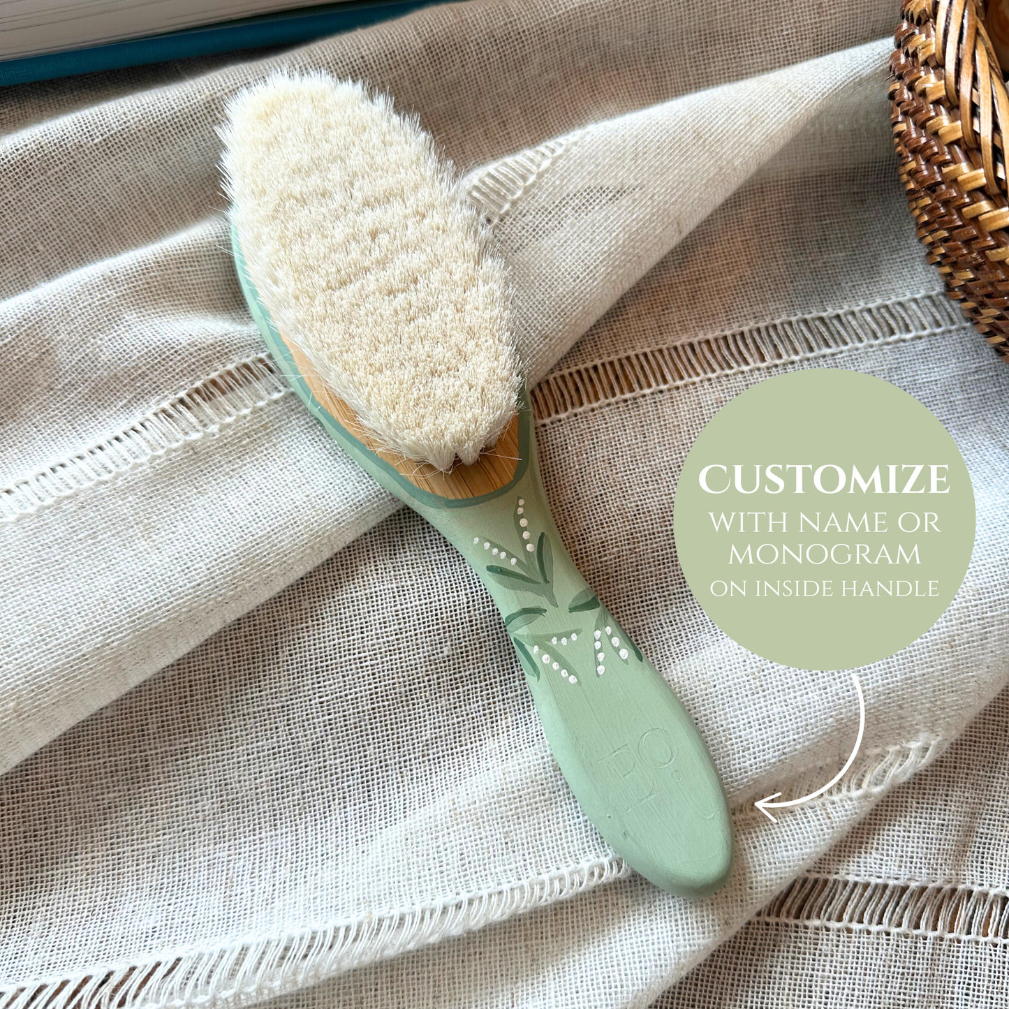 Blue Heron Baby Brush (Customizable)