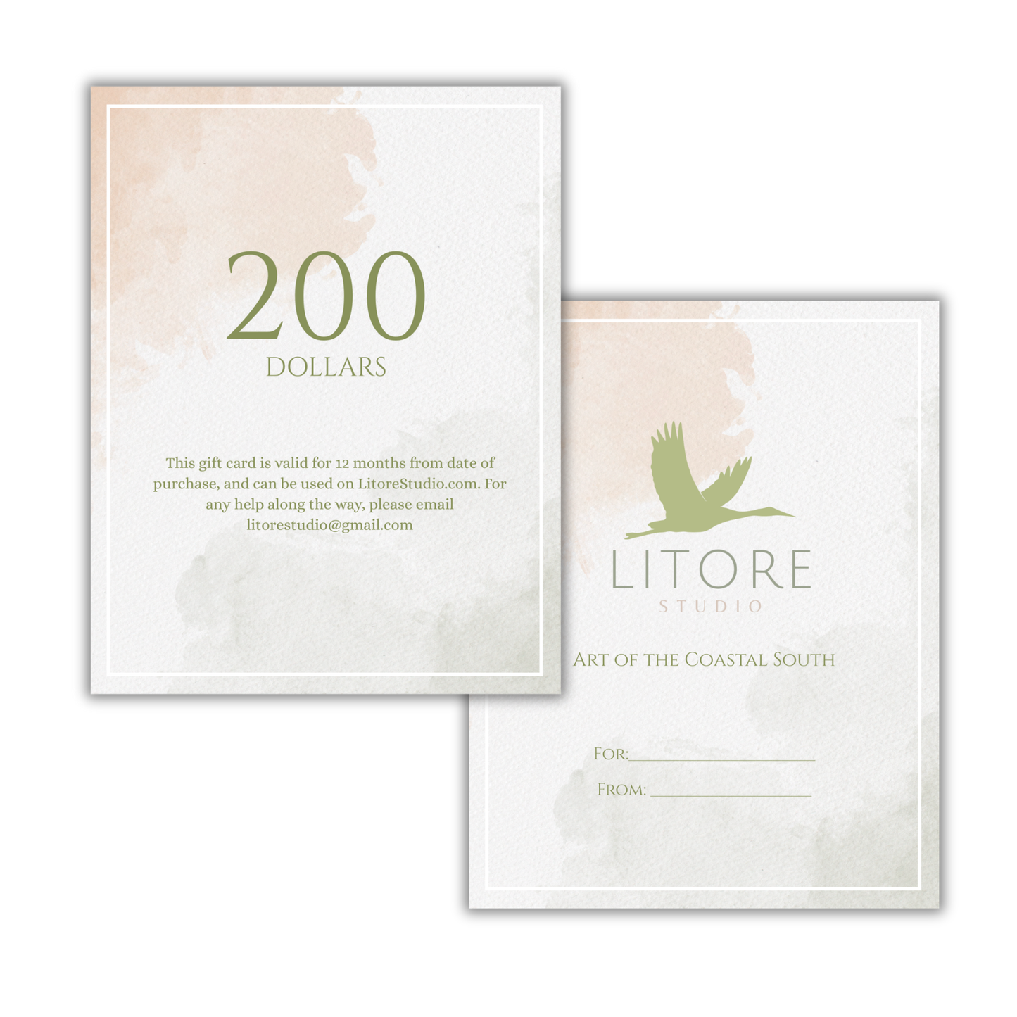 Litore Studio Gift Card