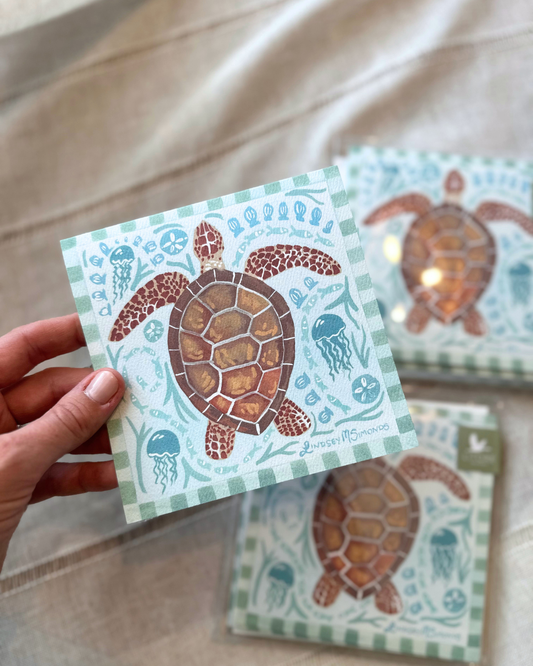 Sea Turtle Notecard