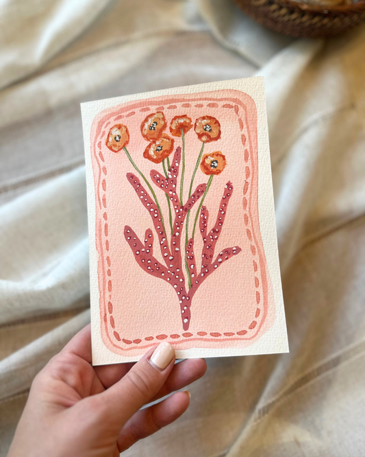Coral and Poppy