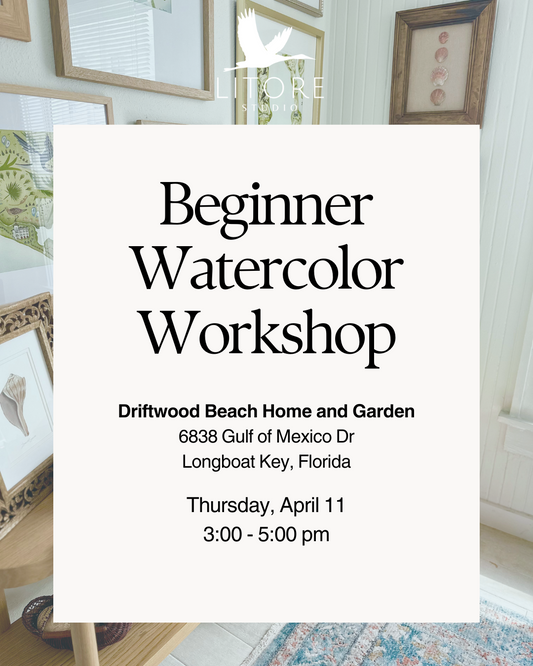 Watercolor Workshop on Longboat Key (April 11)
