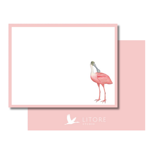 Roseate Spoonbill Stationery (Flat)