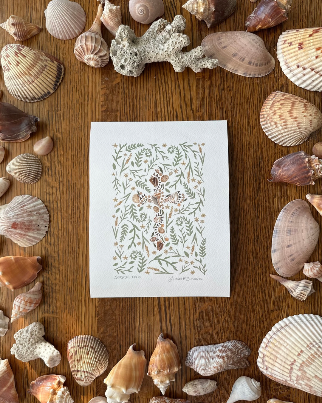 Seashell Cross
